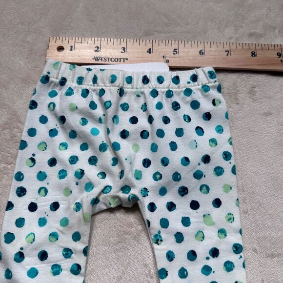 Emerald August Green Polka Dot Leggings Baby Girl 3-6 Months Pants New - Picture 5 of 7